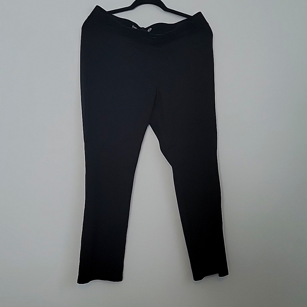 Black Betabrand Straight Leg Pants S-Petite
